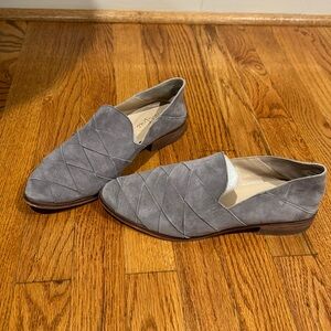 Diba.true grey suede loafer flats size 9.5